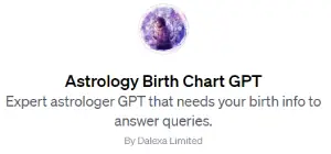 Astrology Birth Chart GPT