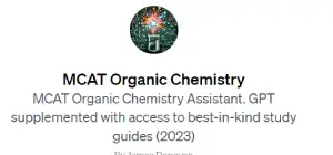 MCAT Organic Chemistry