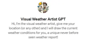 Visual Weather Artist GPT