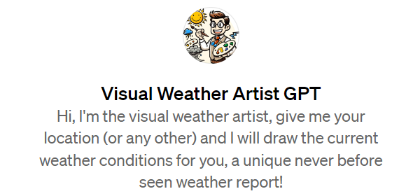 Visual Weather Artist GPT