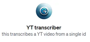 YT transcriber